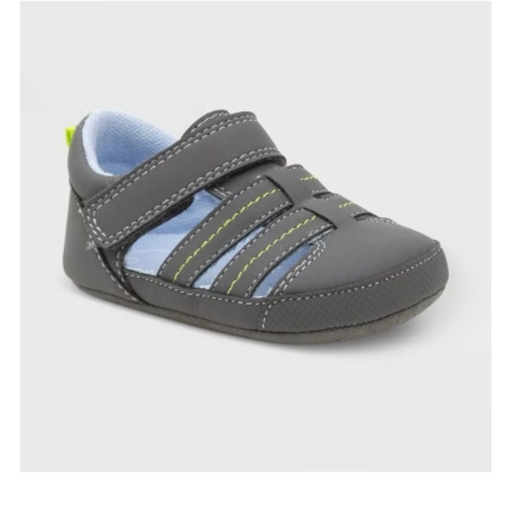 2 pair of shoes first walker and one pair of Robeez Fisherman Sandals - Gray 18- - Picture 12 of 12